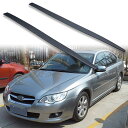 FYRALIP サイドエクステンション スポイラー アンダーフラップ スバル用 レガシィ 4代目 セダン用 2003-2009 PU製 左右セット 艶消し黒 マットブラック塗装