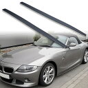 FYRALIP サイドエクステンション スポイラー アンダーフラップ BMW用 Z4 E85 E86用 2002-2008 PU製 左右セット 艶消し黒 マットブラック塗装