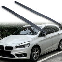 FYRALIP サイドエクステンション スポイラー アンダーフラップ BMW用 2シリーズ Active Tourer F45用 2014-2021 PU製 左右セット 艶消し黒 マットブラック塗装