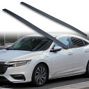 FYRALIP サイドエクステンション スポイラー アンダーフラップ ホンダ用 インサイト 3代目用 2018-2022 PU製 左右セット 艶消し黒 マットブラック塗装