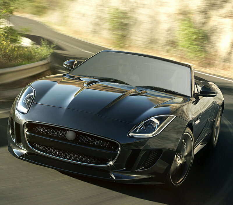 ジャガー用 Fタイプ クロームメッキ フロントランプリム ヘッドライト トリム ヘッドランプリム ベゼルカバー【___OCS】