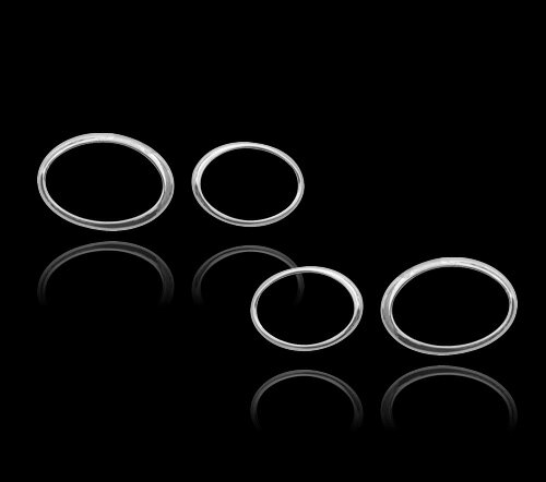 ジャガー用 Xタイプ 後期用 2008-2009 クロームメッキ フロントランプリム ヘッドライト トリム ヘッドランプリム ベゼルカバー【___OCS】