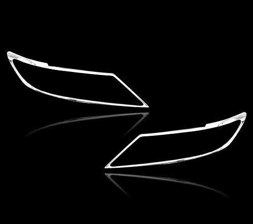 レクサス用 ES 350 XV60 6代目前期用 2013-2015 クロームメッキ フロントランプリム ヘッドライト トリム ヘッドランプリム ベゼルカバー【___OCS】