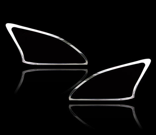 レクサス用 RX330用 2004-2009 クロームメッキ フロントランプリム ヘッドライト トリム ヘッドランプリム ベゼルカバー【___OCS】