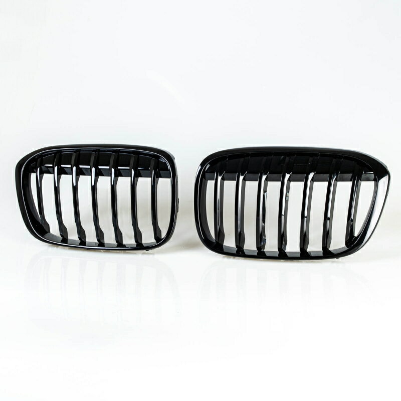 楽天TitoSoyBMW用 X1 F48用 2015-2018 前期 光沢グロスブラック スポーツスタイル フロントグリル【___OCS】