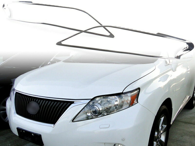 レクサス用 RX350用 2009-2012 クロームメッキ フロントランプリム ヘッドライトトリム ヘッドランプリム ベゼルカバー【___OCS】