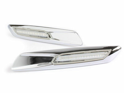 BMW用 E81 E90 E60 LED式 F10ルック クリアサイドマーカー サイドウインカー キャンセラー付 【R.Mail】