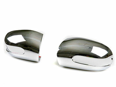 樂天商城 - メルセデスベンツ用 Eクラス W211 前期 クロームメッキドアミラーカバー2002-2006年 サイドミラーカバー ウエルカムライト穴タイプのみ 【___OCS】