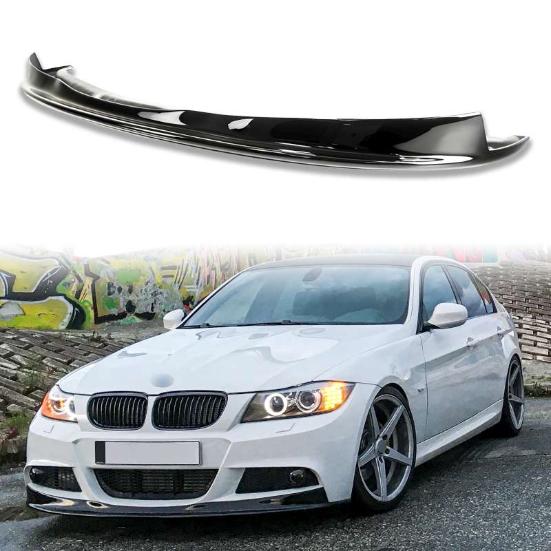 樂天商城 - 純正色塗装 BMW用 3シリーズ E90 後期 Mテク Mスポーツバンパー用 フロントリップスポイラー 2008-2011 PU材質 AK【___OCS】