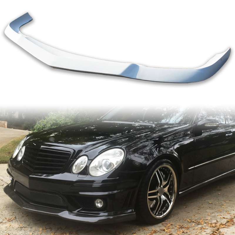 純正色塗装 メルセデスベンツ用 Eクラス W211 後期 E63 AMG用 フロントリップスポイラー 2006-2009 FRP材質 ワイドC【___OCS】