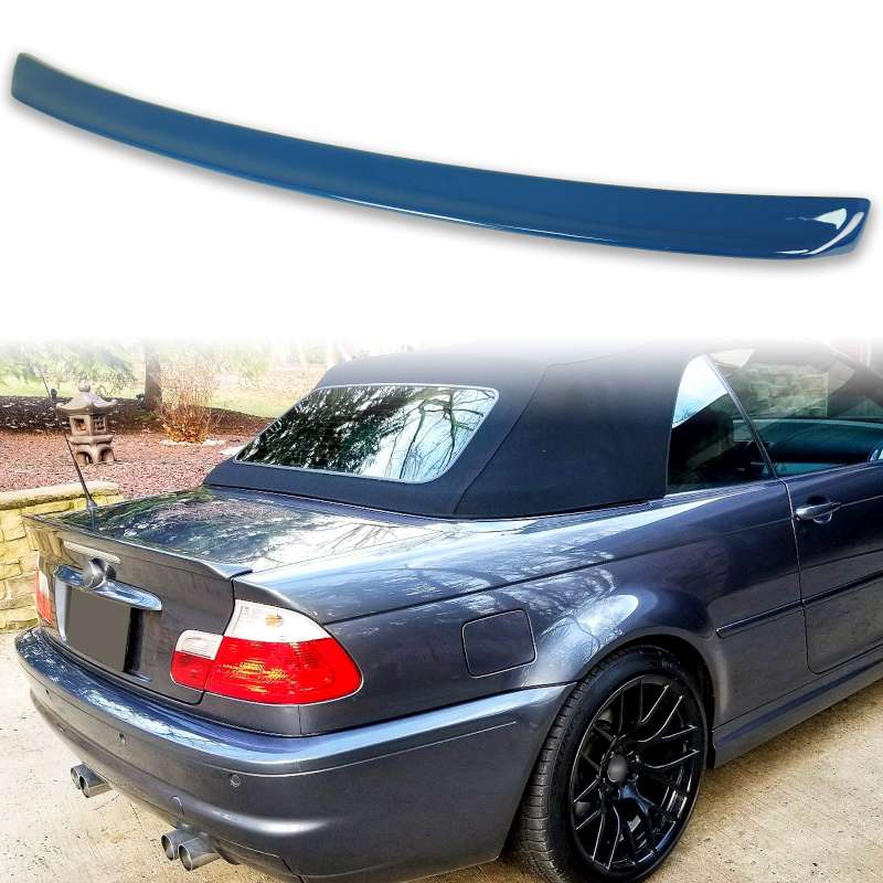 純正色塗装 BMW用 3シリーズ E46 カブリオレ用 リア トランク スポイラー 1999-2006 FRP材質 AC【___OCS】