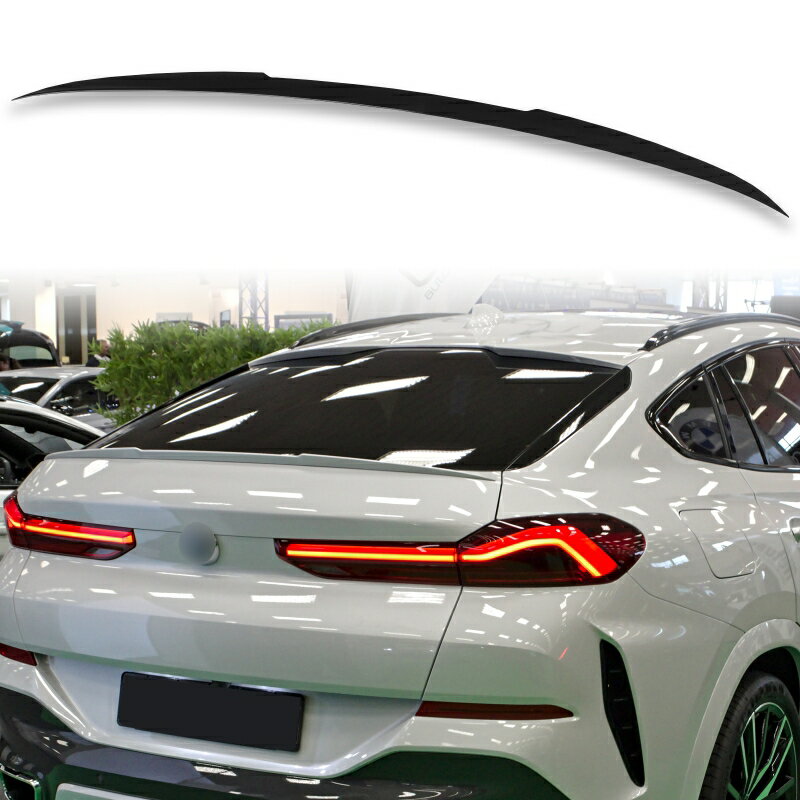 樂天商城 - 純正色塗装 ABS製 トランクスポイラー BMW用 X6 G06 Pタイプ 外装 エアロ パーツ リアスポイラー 両面テープ取付【___OCS】
