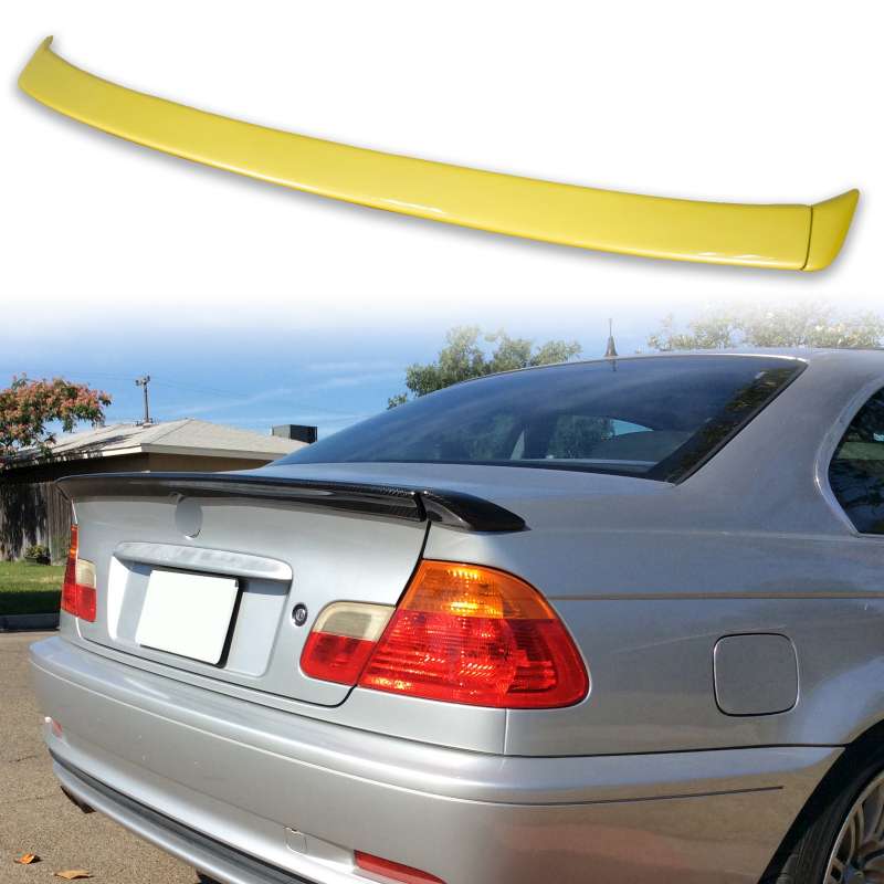 純正色塗装 BMW用 3シリーズ E46 クーペ用 リア トランク スポイラー 1998-2006 FRP材質 AC【___OCS】