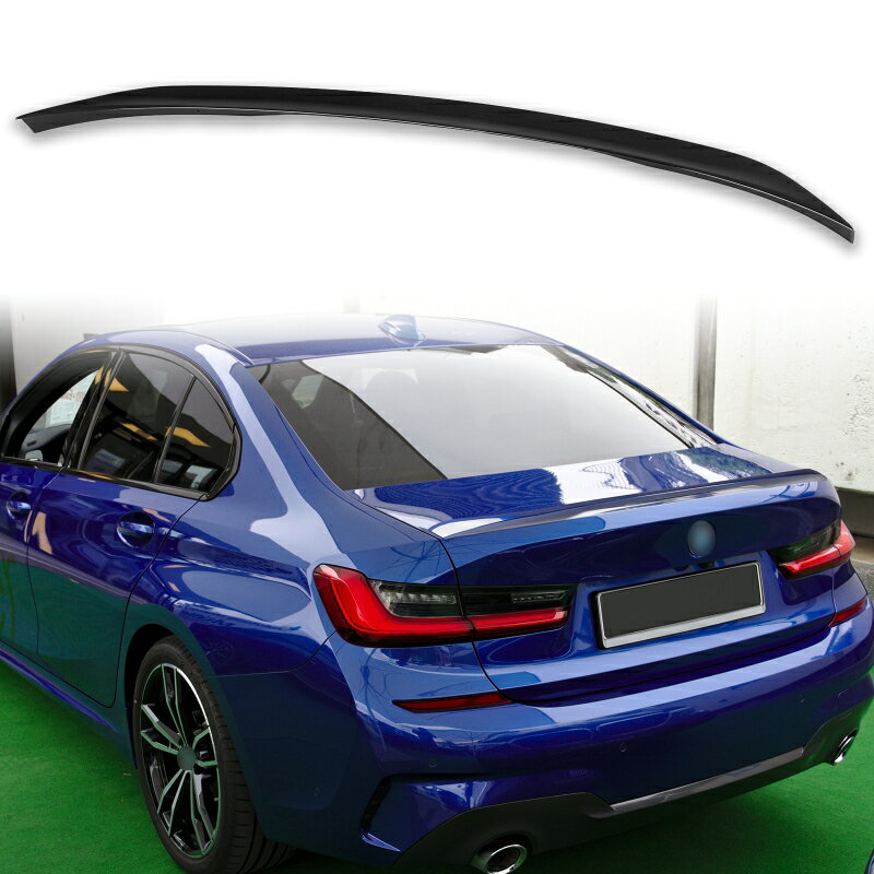 純正色塗装 ABS製 トランクスポイラー BMW用 3シリーズ G20 Pタイプ セダン用 外装 エアロ パーツ リアスポイラー 両面テープ取付【___OCS】