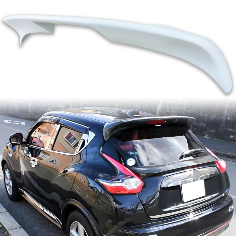 樂天商城 - 純正色塗装 日産用 ジューク 初代 15型用 リア ルーフエンド スポイラー FRP製 2015-2020 D【___OCS】