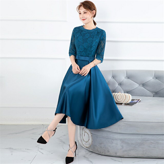 パーティードレス 結婚式 ワンピース お呼ばれ 二次会 披露宴 結婚式ドレス レディース 謝恩会 食事会 同窓会 卒業式 20代 30代 40代 かわいい 可愛い おすすめ 人気 ゲスト お洒落 ミモレ 清楚 上品 シンプル ドレス ミディアム 刺繍 Aライン 服装