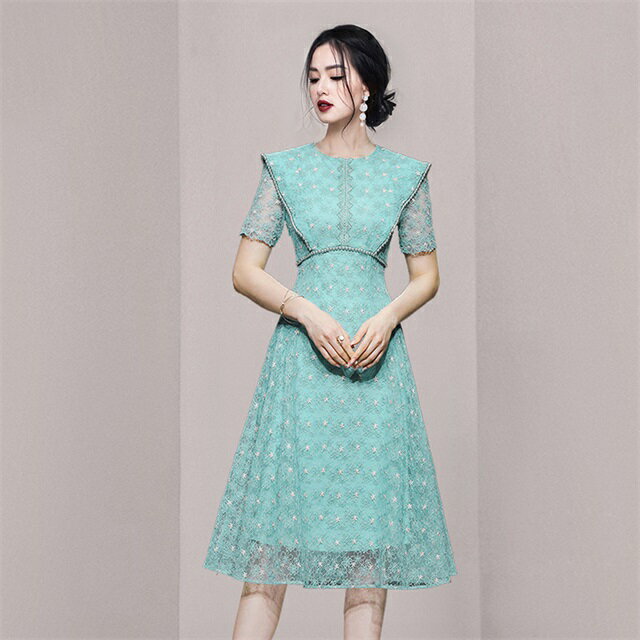 ブライズメイド ドレス ブルー ロング 立ち襟 ドレス 大人 ピアノ 発表会 夏 レース 大きいサイズ ブルー オフショルダー Vネック チャイナ 花嫁 オフショルダー フォーマル 20代 30代 40代 結婚式 ロングドレス 演奏会 ドレス【S/M/L/XL】