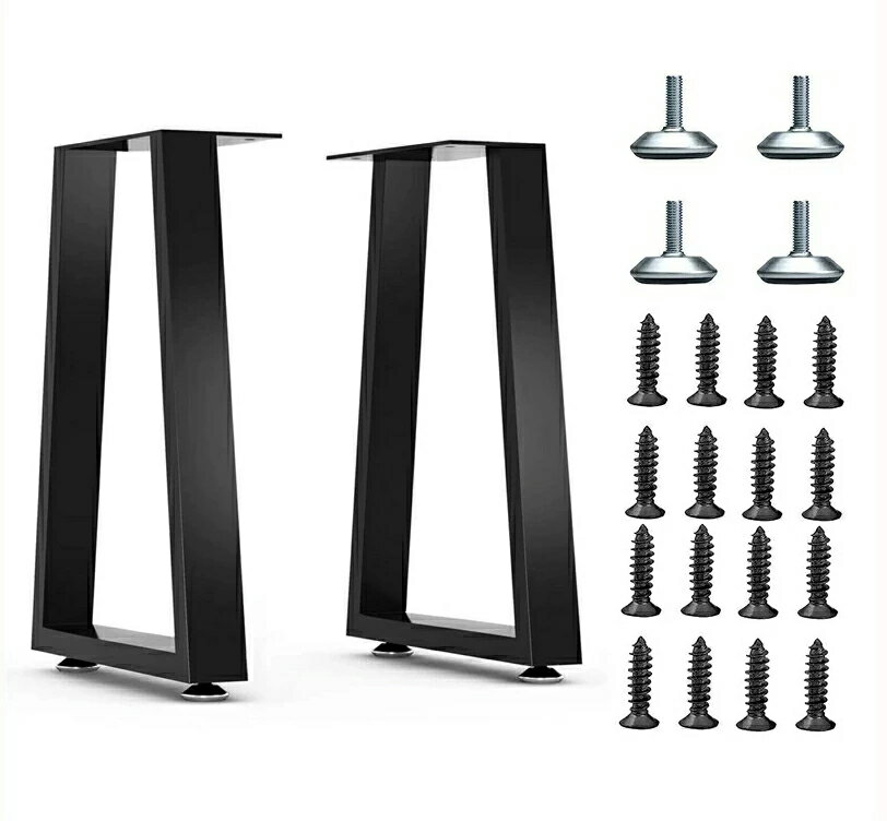 テーブル 脚 パーツ DIY テーブル脚 2本セット高さ40cm、60cm アイアン脚 黒 ブラック 鉄脚 スチール脚..