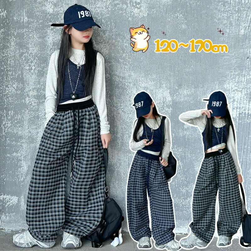 Rakuten - 子供服 女の子 セットアップ カジュアル セット 3点 可愛い 韓国 子供 服 おしゃれ 幼稚園 大人っぽい キッズ きれいめ 120cm 130cm 140cm 170cm 160cm 150cm