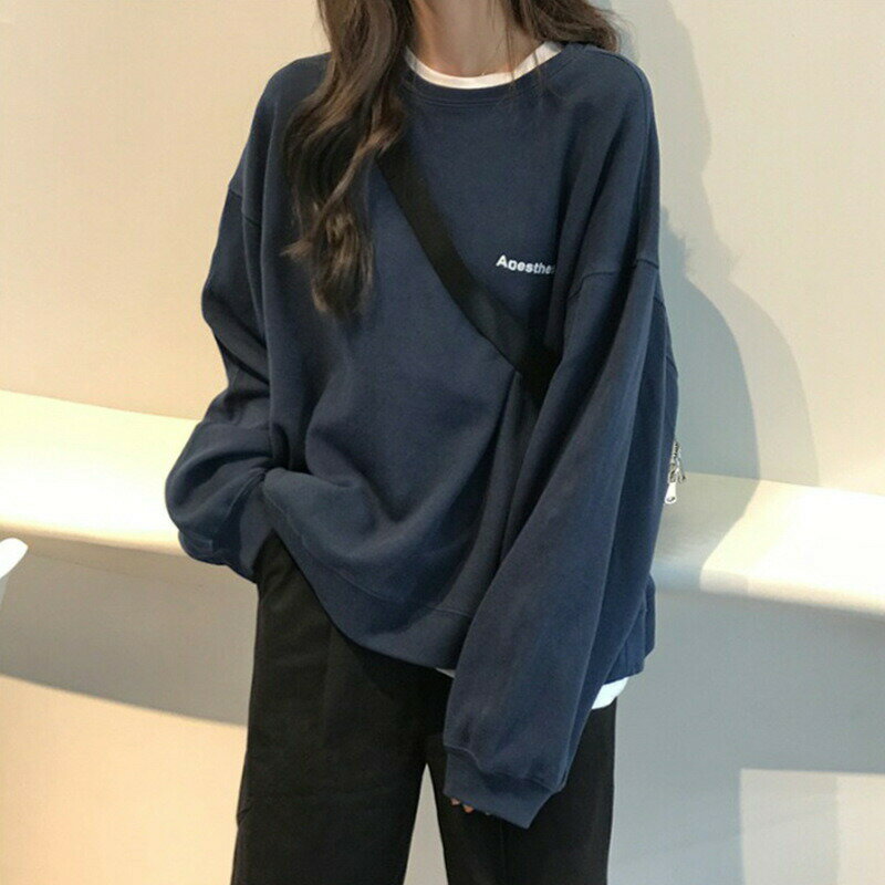 パーカー レディース トレーナー 春 秋 ゆったり スウェット プルオーバー 大きいサイズ トップス 長袖 おしゃれ 韓国 ファッション 冬服 かっこいい ストリート 可愛い 春服