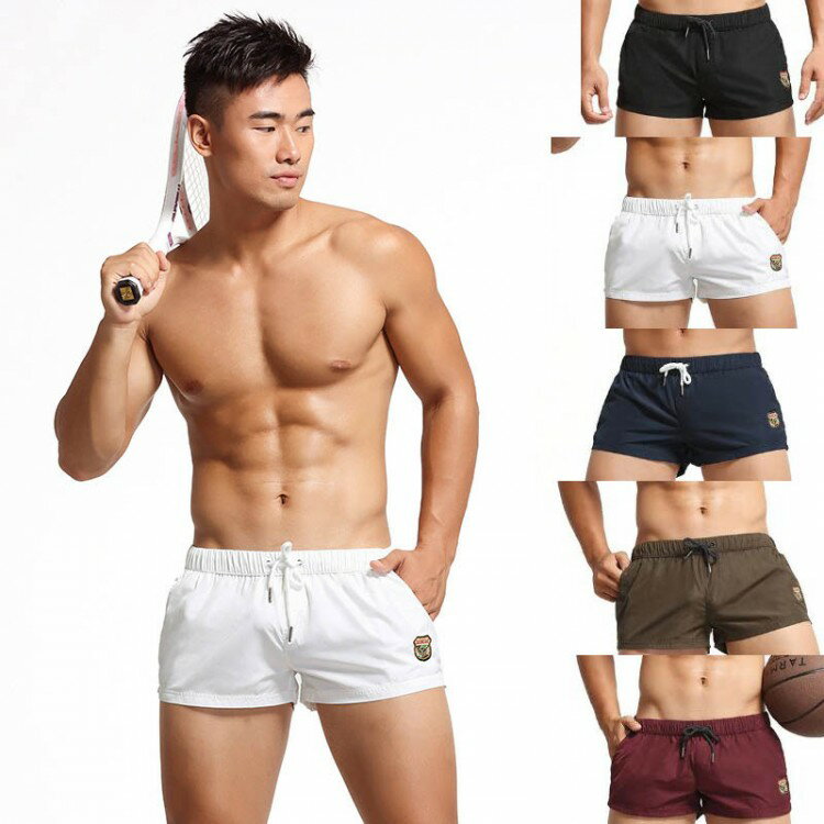 Rakuten - 全5色 リラックス ショートパンツ メンズ 3分丈 パンツ ジムウェア スポーツウェア フィットネス トレーニング 筋トレ 短パン 短め 無地 速乾 通気 部屋着 メッシュ ボトムス 夏