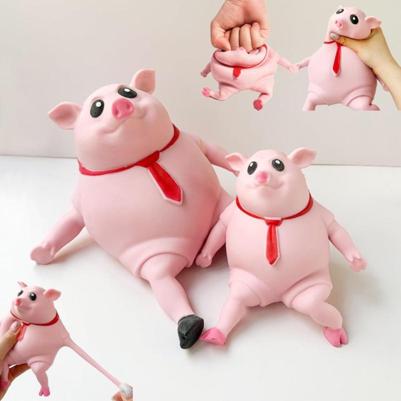スクイーズ ブタ ストレス解消グッズ ストレッチおもちゃ かわいい 動物 握る柔らかい感覚のおもちゃ 伸縮性のあるピ クリエイティブなピンチ動物おもちゃ 豚のおもちゃ 低反発 tixe-10011125 exit パッケージ画像