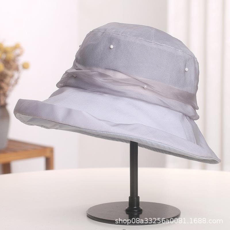 Rakuten - 帽子 レディース 春夏 シルク 絹 バケットハット サファリハット つば広 UVカット 紫外線対策 日よけ 通気性 上品 エレガント カジュアル グレー ベージュ カーキ ネイビー