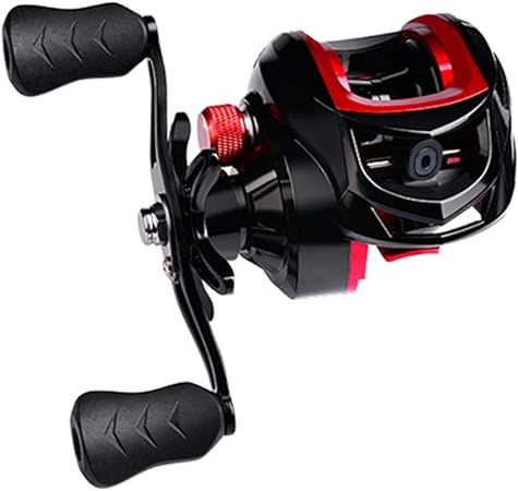 Rakuten - ベイトリール 海釣り 淡水釣り 両用 左 右ハンドル 最大ドラグ力10kg ギア比7.2:1 軽量 キャスティング バス釣り 釣りリール マグネットブレーキ