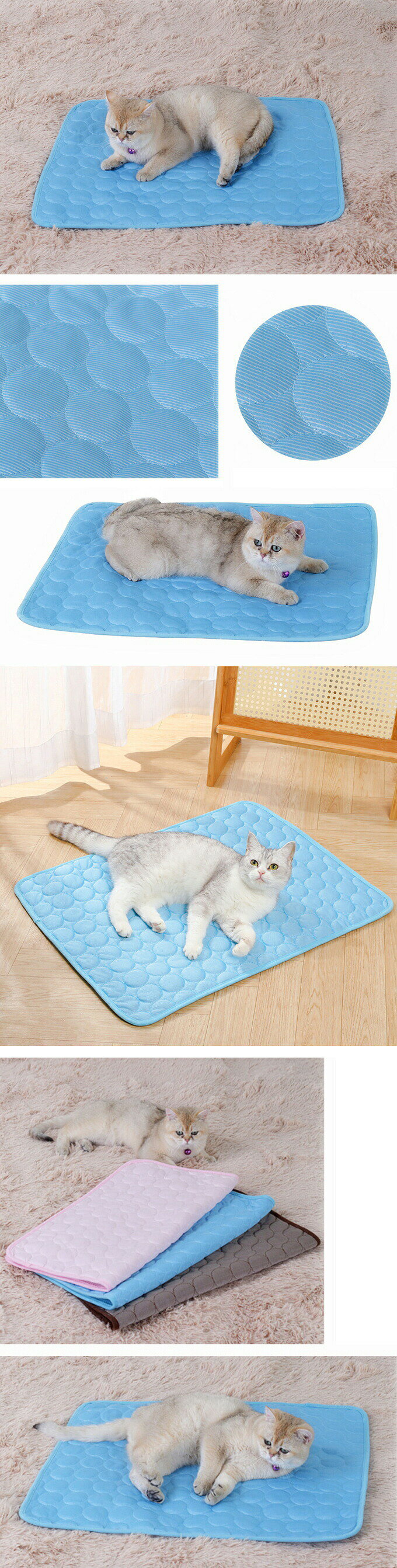 ペットベッド 夏 冷却 マット ジェル シート クールマット 冷感マット 夏用 犬 猫 ...