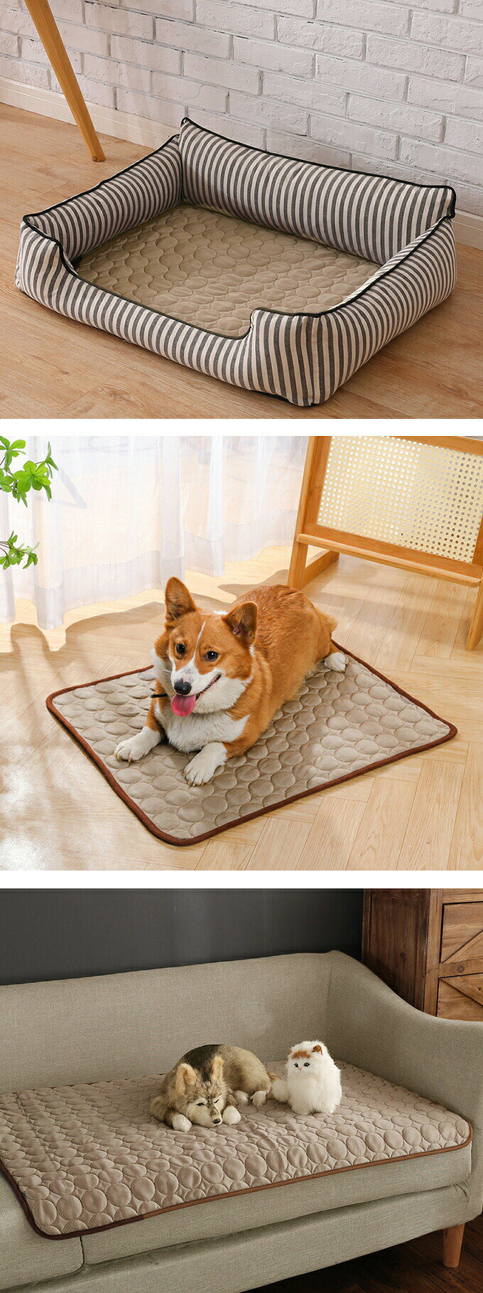 ペットベッド 夏 冷却 マット ジェル シート クールマット 冷感マット 夏用 犬 猫 ...