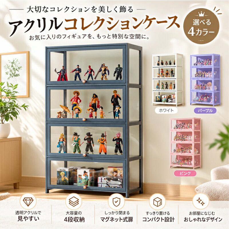 楽天市場】ショーケース（カラーピンク）（コレクション｜ホビー）の通販