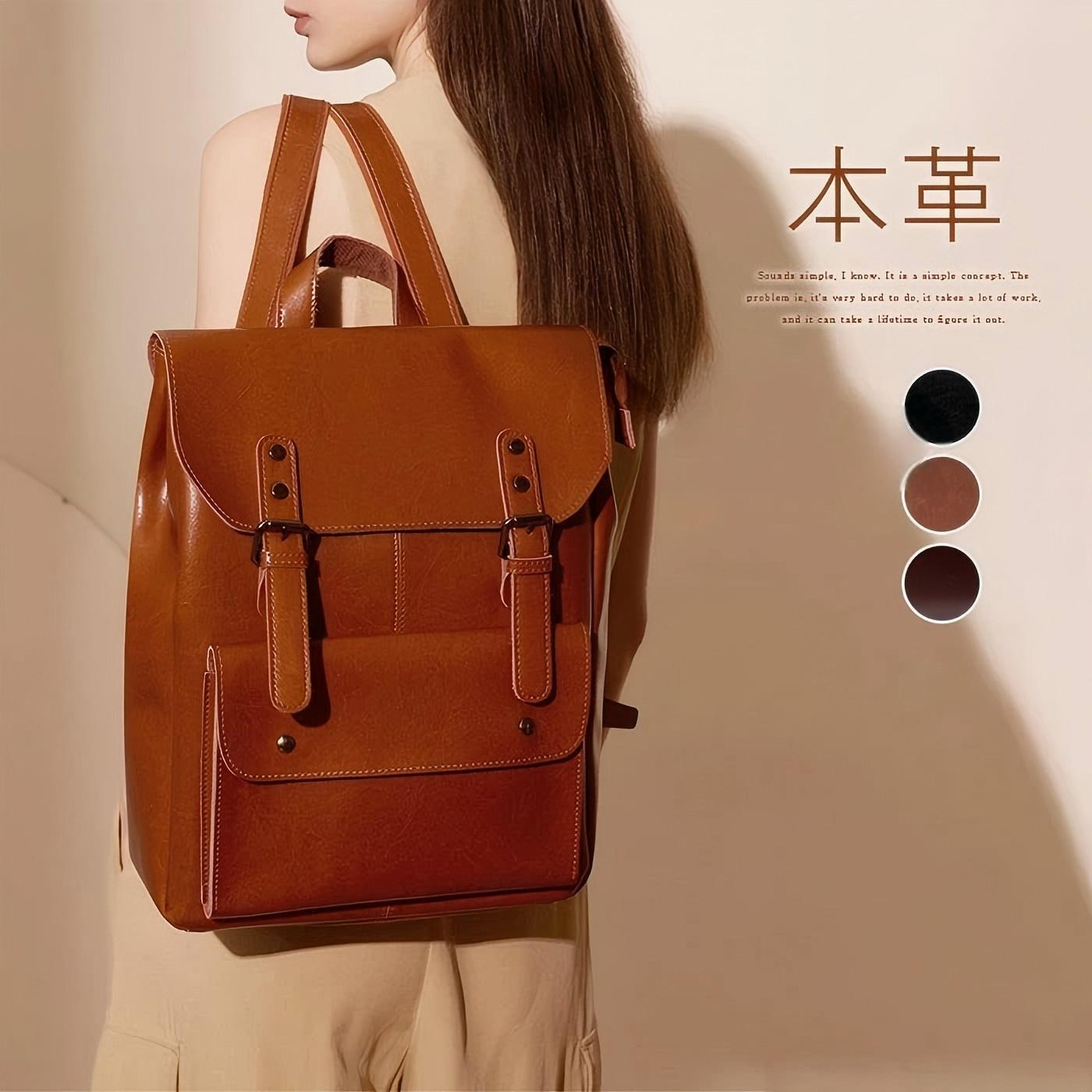 Rakuten - 本革 リュック レディース 軽い ビジネスリュック 入学式 卒業式 女性 a4 大容量 軽量 セレモニーバッグ 通勤バッグ レザー 牛革 通勤通学 ママバッグ 仕事バッグ オフィス カジュアル