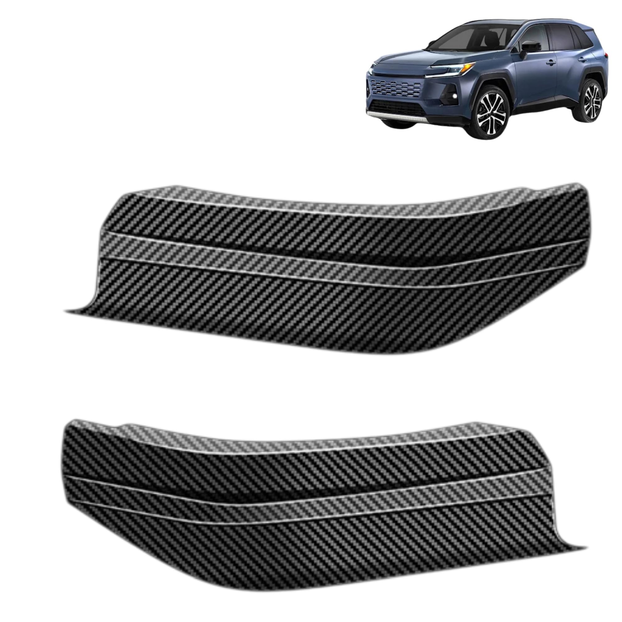 Rakuten - 適用 新型rav4 60系 カーアクセサリー フロントバンパーガーニッシュ rav4 カスタムパーツ カーボン調