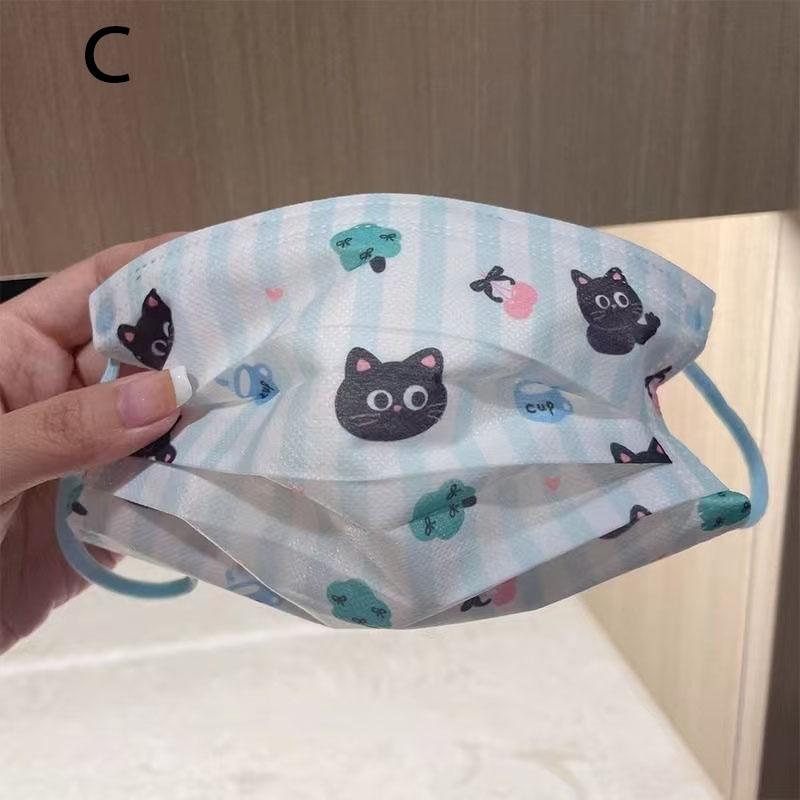 Rakuten - マスク 使い捨てマスク 50枚 可愛い 猫柄 チェック柄 不織布マスク 個包装 大人用 3層構造 ウイルス対策 成人 イベント 通勤 ギフト マ