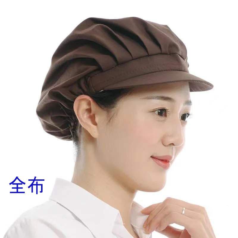 TIYAの衛生帽子 給食帽 5点セット つば付き クリーンキャップ 男女兼用 白 黒 厨房 衛生キャップ キッチン 給食 調理場 衛生帽｜アングル3