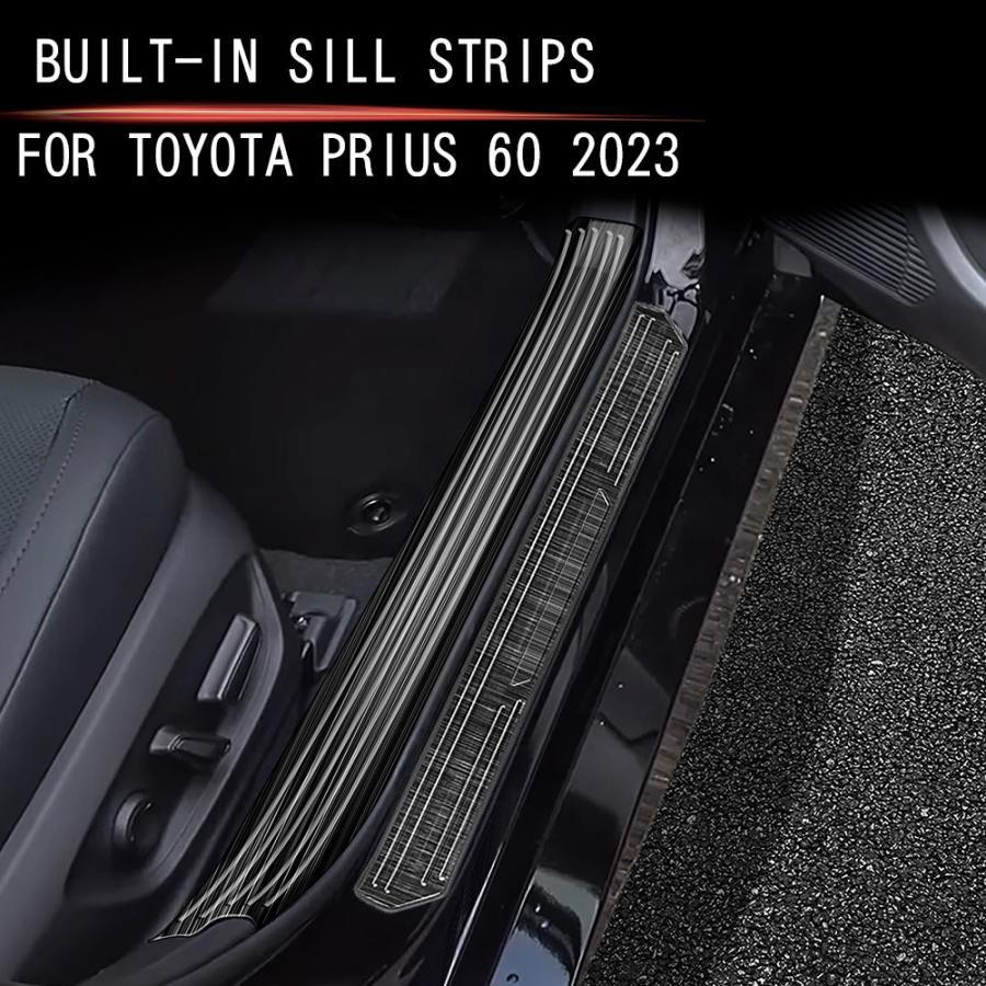 新型 トヨタ プリウス 60系 スカッフプレート サイドステップガード PRIUS 60系 カスタム パーツ ステンレス サイドステップガーニッシ