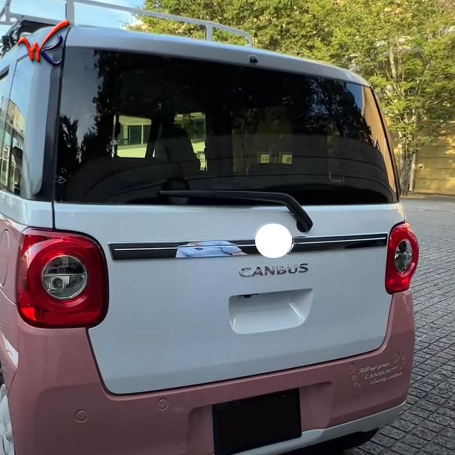 新型 ダイハツ ムーヴキャンバス リアガーニッシュ LA850S LA860S MOVE Canbus カスタム パーツ 内装 アクセサリー テールゲートトリム