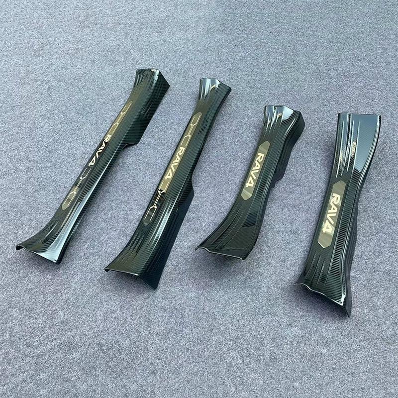 乐天商城 - RAV4 50系 サイドステップガード RAV4 ハイブリッド キズ防止 サイドステップガーニッシュ カバー プロテクター