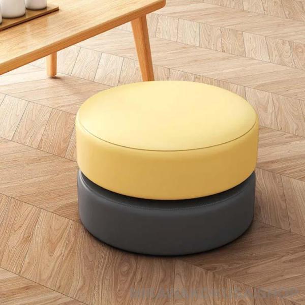 TIYAの座布団 スツール 20cm高さ ロースツール ラウンドクッション 方形 フロアクッション 子供用 クッション 椅子用 低い お洒落 スツールク｜アングル3