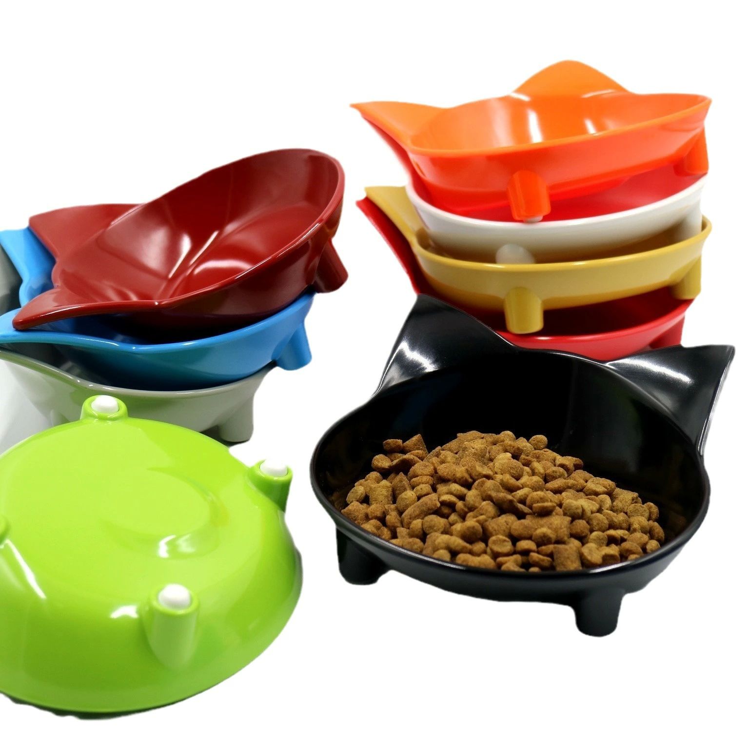 猫 フードボウル 猫用 餌皿 エサ皿 食器 陶器 餌 エサ 食べやすい ペット ペット用 猫用食器 フード ペットボウル 傾斜 皿 お皿 おしゃ
