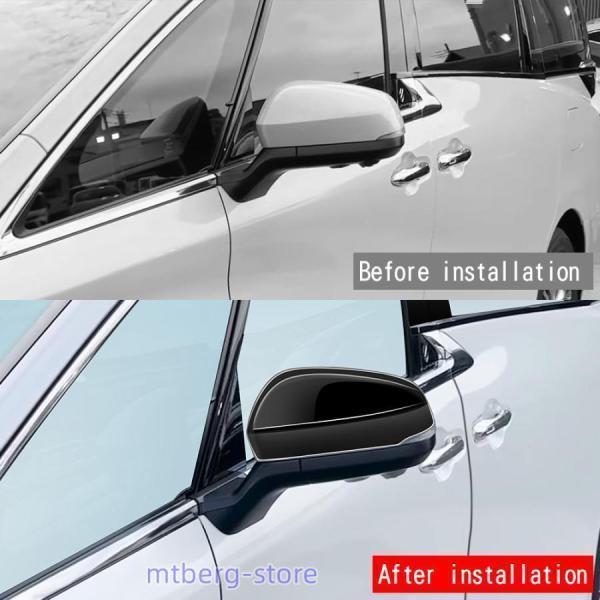 TIYAの新型アルファード40系 サイドミラーガーニッシュ ALPHARD/VELLFIRE40系 ヴェルファイア40系 ハイブリッド アクセサリー パーツ サイドミラーカバー｜アングル2