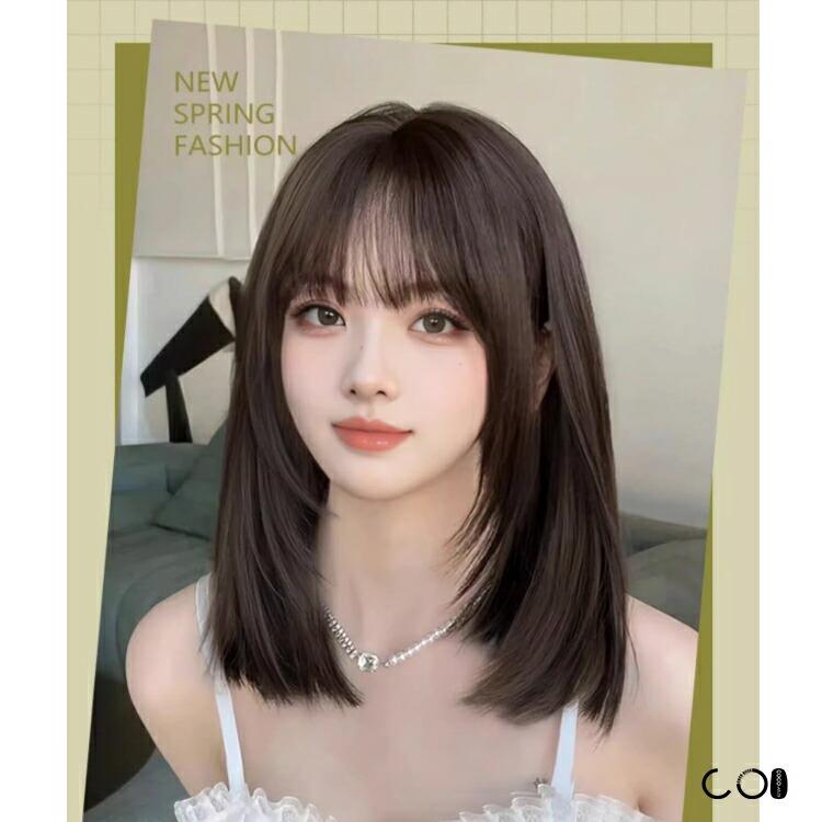 Other - ウィッグ ロング ストレート フルウィッグ 女性 自然 ウイッグ かつら ウイック 用ウィッグ 髪 黒髪 金髪 コスプレ 安い レディース 耐熱 C8273
