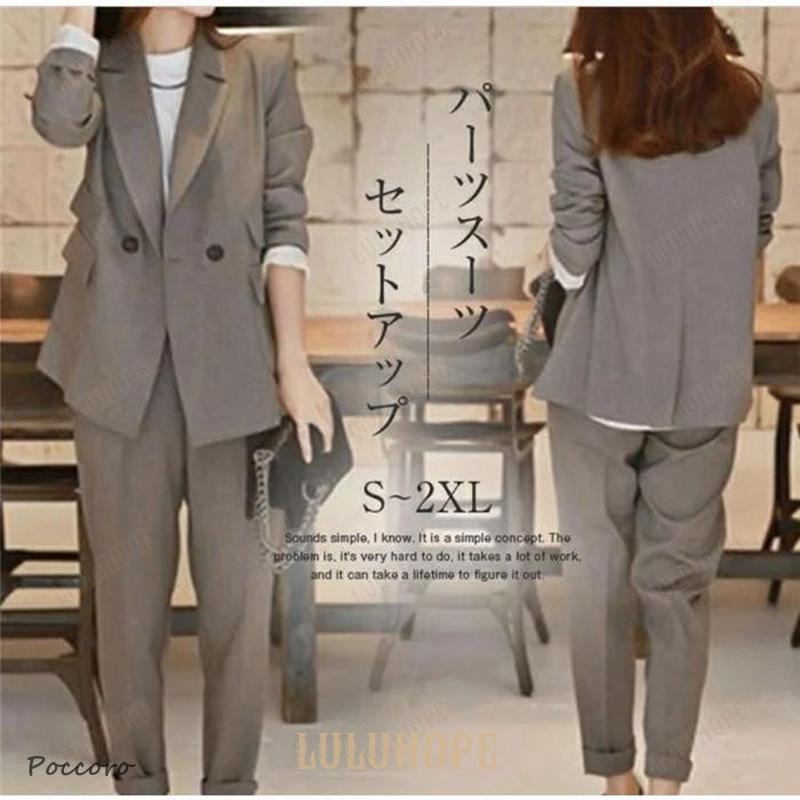 セットアップ レディース パンツスーツ 春 秋 ワイドパンツ スーツジャケット ビジネススーツ 入学式 卒業式 入園式 卒園式 セレモニー ママスーツ