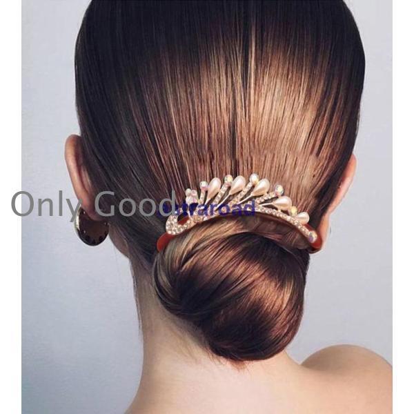 ヘアコーム かんざし 女性 ヘアアクセサリー 髪飾り 髪留め 夜会巻き ヘアアレンジ...