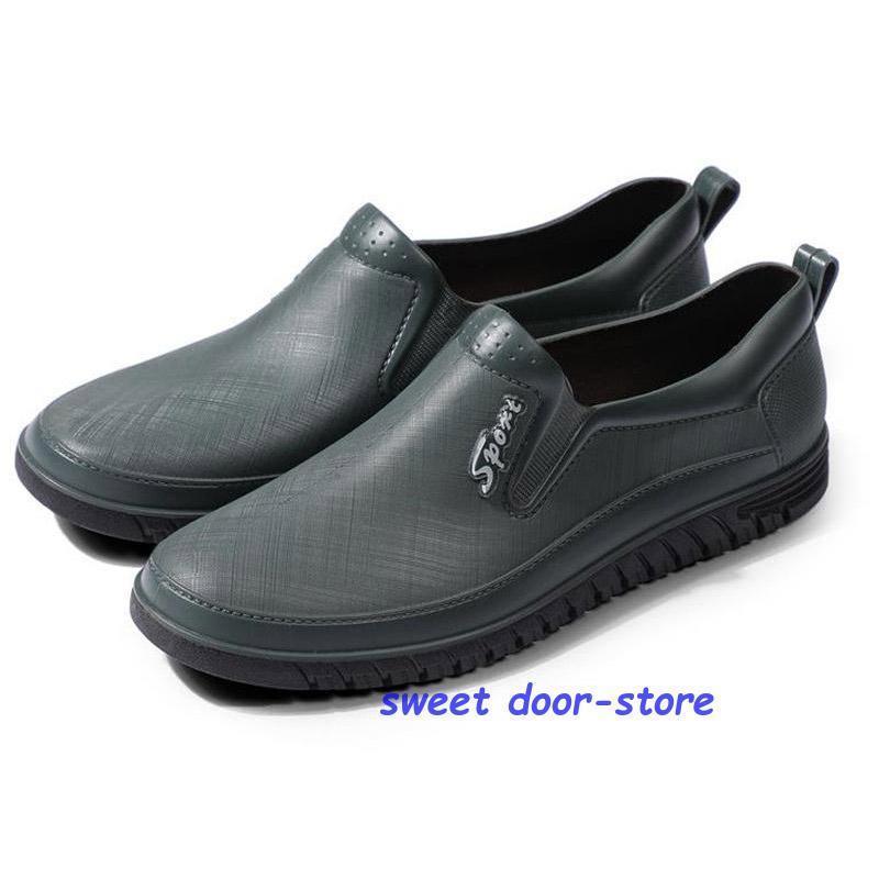 レインブーツ レインシューズ メンズ ローカット 無地 雨靴 厚底 シンプル 防水 カジュアル 雨の日 滑り止め 梅雨対策 農作業 仕事オールシーズン