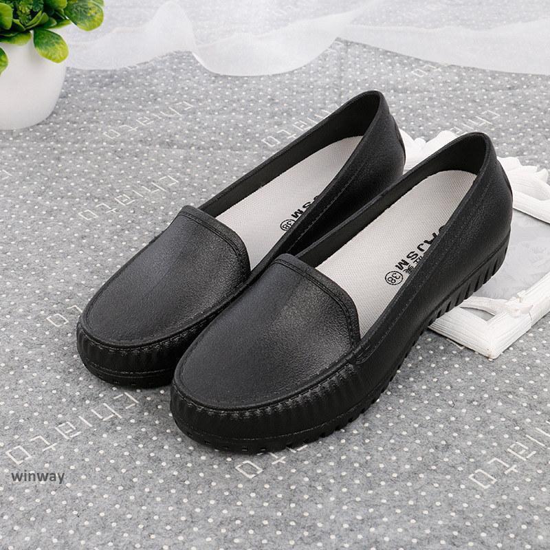 レインシューズ レディース レインブーツ 防水 雨用 雨具 雨靴 ショートブーツ パンプス レインブーツ 梅雨対策 フラットヒール