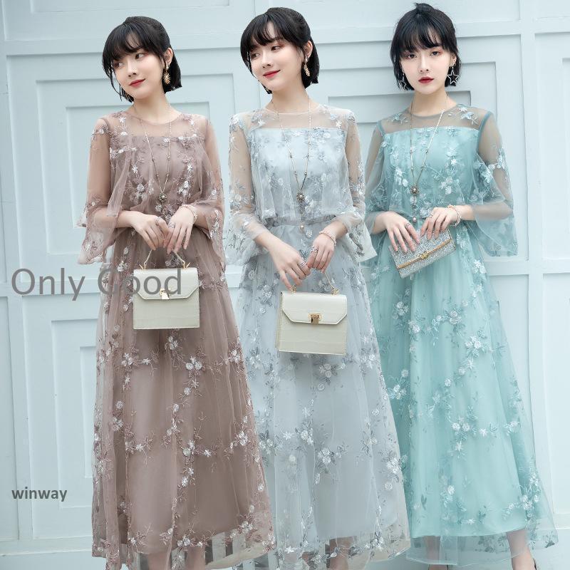 Other - 結婚式 パーティードレス 大きいサイズ ワンピース マタニティ フォーマル お呼ばれ レース フリル ドレス マキシ きれいめ 楽チン 女子会 食事会 デート