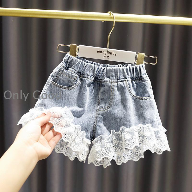 樂天商城 - キッズ デニムパンツ 可愛い 新作 韓国子供 女の子 ダメージ ショートパンツ ファッション ジュニア 男の子 ボトムス