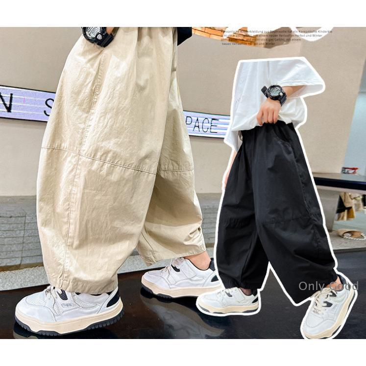バギーパンツ ジュニア キッズ サルエルパンツ 子供服 ワイド ゆったり 長ズボン 男の子 春夏 女の子 バルーンパンツ アラジン 無地 お