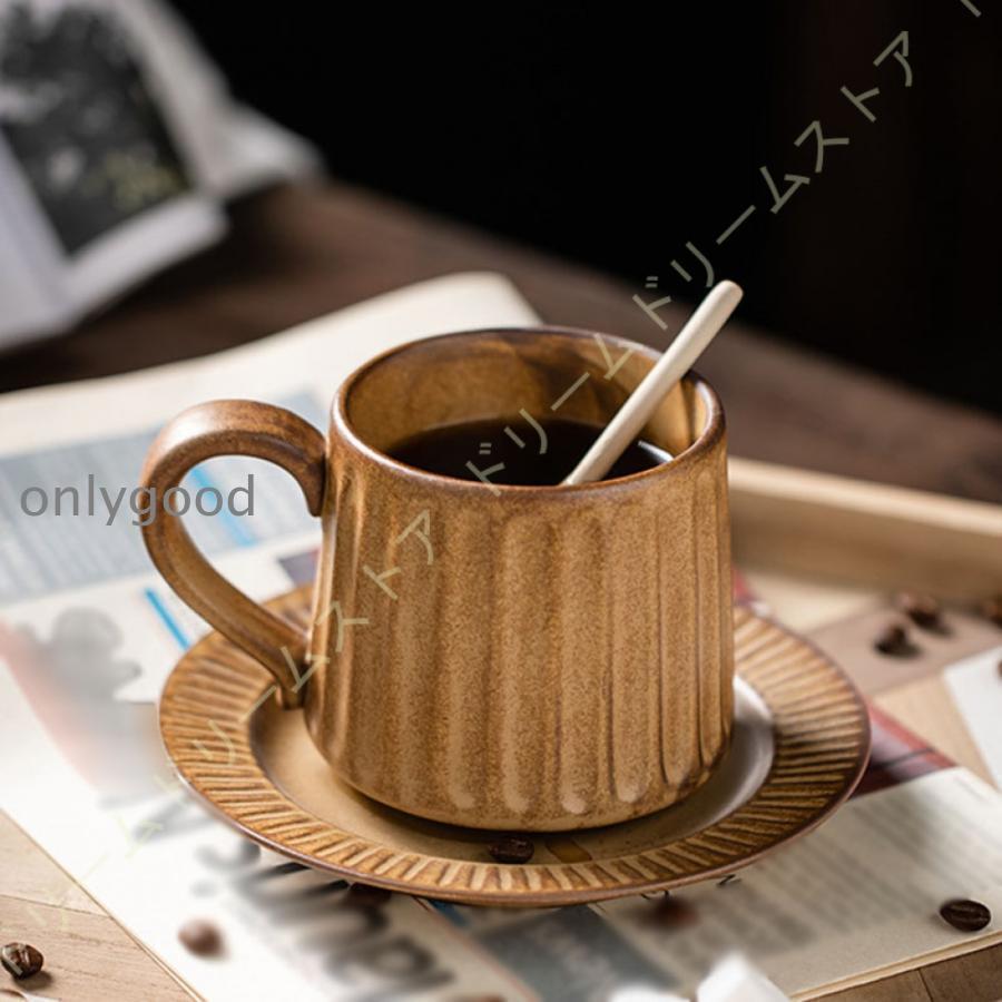 マグカップ 和風 コーヒーマグ おしゃれ カップ マグ 珈琲マグ レトロ 無地 セット 釉薬 陶器 カフェ 台所 300ml 快気祝い コーヒー ギフト 雑貨